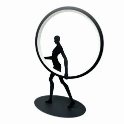 LAMPADA DA TAVOLO 9W SCULTURA CORPO UOMO A LED LUME LUCE 3000K 4000K 6500K D02-N