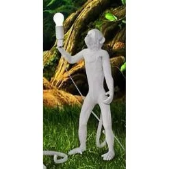 LAMPADA DA TERRA PIANTANA MODERNA ATTACCO E27 FORMA SCIMMIA LUCE DECORATIVE D08