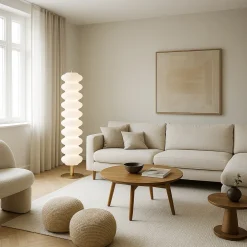 LAMPADA DECORATIVA A LED DA TERRA 43 WATT TECNOLOGIA CCT CON TELECOMANDO APP D18-3C