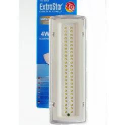 LAMPADA DI EMERGENZA A LED SMD CON PLAFONIERA DA INCASSO 50 LED 4W 406Lm 650