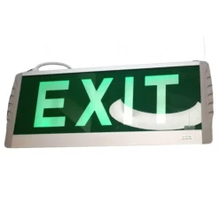 LAMPADA DI EMERGENZA LED EXIT 3W LUCE SICUREZZA 375X159X21 MM CON PLAFONIERA