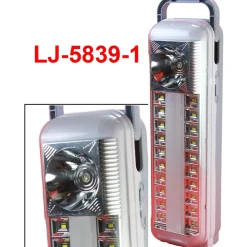 LAMPADA DI EMERGENZA RICARICABILE CON 20 LED SMD NEON 14 SMD 1 LED TORCIA