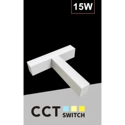 LAMPADA DI RACCORDO CONNETTORE A T PER LAMPADARIO 15W LUCE SELEZIONABILE CCT LL57-T-3C