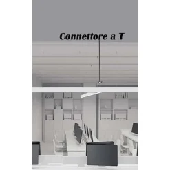 LAMPADA DI RACCORDO CONNETTORE A T PER LAMPADARIO 15W LUCE SELEZIONABILE CCT LL57-T-3C