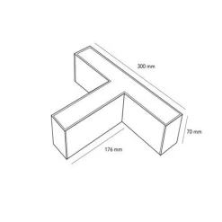 LAMPADA DI RACCORDO CONNETTORE A T PER LAMPADARIO 15W LUCE SELEZIONABILE CCT LL57-T-3C