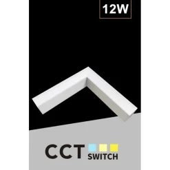 LAMPADA DI RACCORDO CONNETTORE A L PER LAMPADARIO 12W LUCE SELEZIONABILE CCT LL57-L-3C