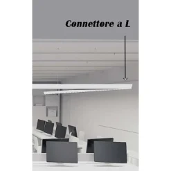 LAMPADA DI RACCORDO CONNETTORE A L PER LAMPADARIO 12W LUCE SELEZIONABILE CCT LL57-L-3C