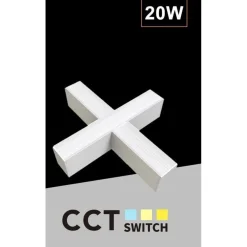 LAMPADA DI RACCORDO CONNETTORE A X PER LAMPADARIO 20W LUCE SELEZIONABILE CCT LL57-X-B3C