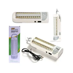 LAMPADA EMERGENZA 24 LED SMD CON NEON RICARICABILE PER CASA AUTO 4W 7104