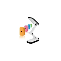 LAMPADA EMERGENZA RICARICABILE PIEGHEVOLE 24 LED LUCE BIANCA DA TAVOLO