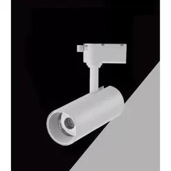 LAMPADA FARETTO LED PER BINARIO MONOFASE 30W LUCE CCT IP20 BIANCO NERO SL-30W-3C