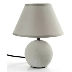 LAMPADA INTERNO LUMETTO ABAT-JOUR 20X25CM BASE CERAMICA COLORI ASSORTITI 752681