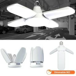 LAMPADA LAMPADARIO DEFORMABILE A LED SMD 60W 6000K 4 VIE BIANCA ATTACCO E27