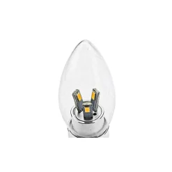 LAMPADA LAMPADINA LED OLIVA SMD VETRO TRASPARENTE 3W E14 BIANCO CALDO O FREDDO