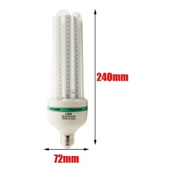 LAMPADA LAMPADINA 4U A LED DA 30W LUCE FREDDA O CALDA BASSO CONSUMO ATTACCO E27