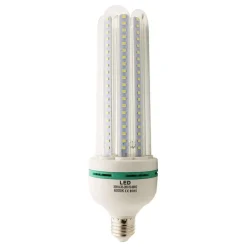 LAMPADA LAMPADINA 4U A LED DA 30W LUCE FREDDA O CALDA BASSO CONSUMO ATTACCO E27