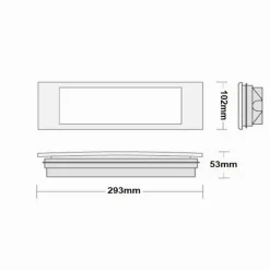 LAMPADA LED DA INCASSO EMERGENZA ANTI BLACKOUT 5W 20LED LUCE FREDDA NA04-LED20-A