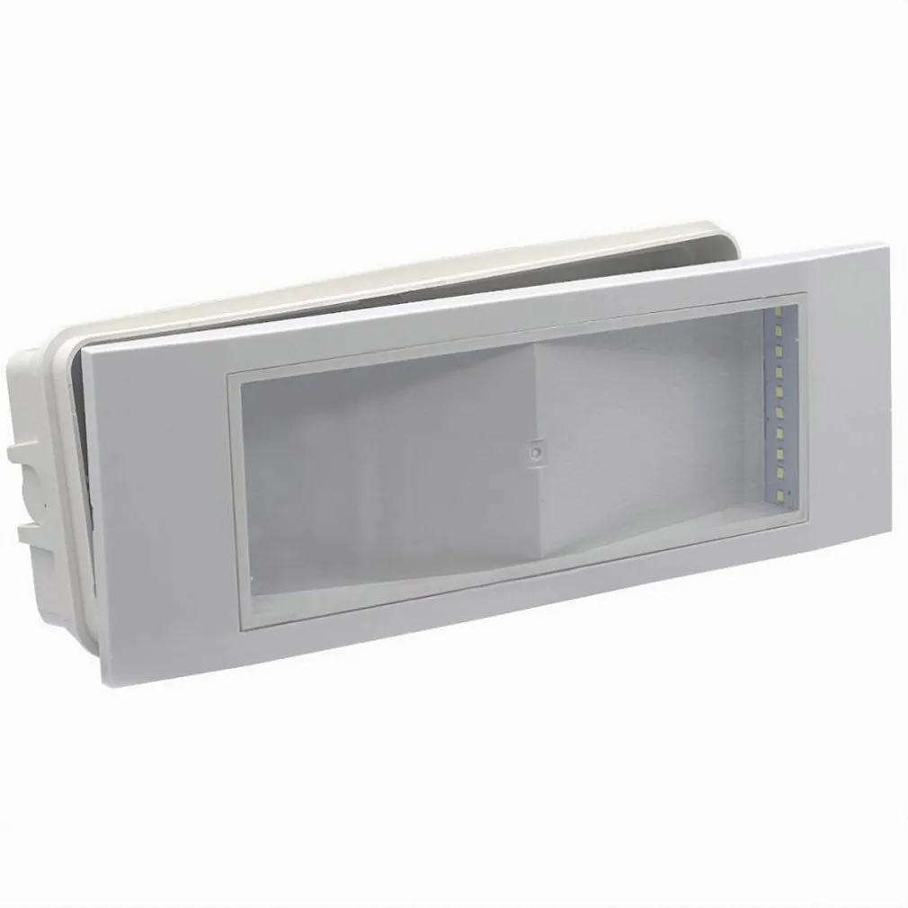 LAMPADA LED DA INCASSO EMERGENZA ANTI BLACKOUT 5W 20LED LUCE FREDDA NA04-LED20-A