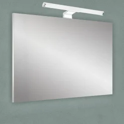 LAMPADA LED DA SPECCHIO BAGNO TONDO DOPPIA ISTALLAZIONE 9W LUCE 4000K IP44 ARGENTO 600PC-AN