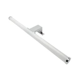 LAMPADA LED DA SPECCHIO BAGNO TONDO DOPPIA ISTALLAZIONE 9W LUCE 4000K IP44 ARGENTO 600PC-AN