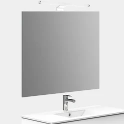 LAMPADA LED DA SPECCHIO 6W BAGNO LUCE 4000K IP44 TONDO ARGENTO DOPPIA ISTALLAZIONE 400PC-AN