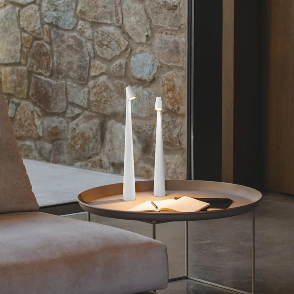 LAMPADA LED DA TAVOLO 10W DA BISTROT TUOCH DIMMERABILE RICARICABILE LUCE CALDA 3000K D36