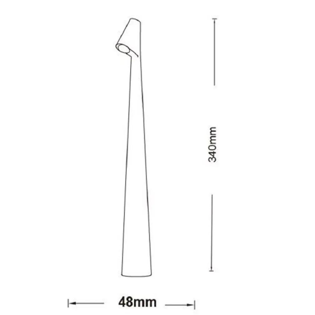 LAMPADA LED DA TAVOLO 10W DA BISTROT TUOCH DIMMERABILE RICARICABILE LUCE CALDA 3000K D36