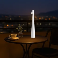 LAMPADA LED DA TAVOLO 10W DA BISTROT TUOCH DIMMERABILE RICARICABILE LUCE CALDA 3000K D36