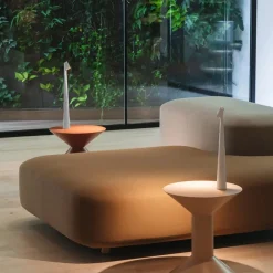 LAMPADA LED DA TAVOLO 10W DA BISTROT TUOCH DIMMERABILE RICARICABILE LUCE CALDA 3000K D36