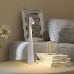 LAMPADA LED DA TAVOLO 10W DA BISTROT TUOCH DIMMERABILE RICARICABILE LUCE CALDA 3000K D36