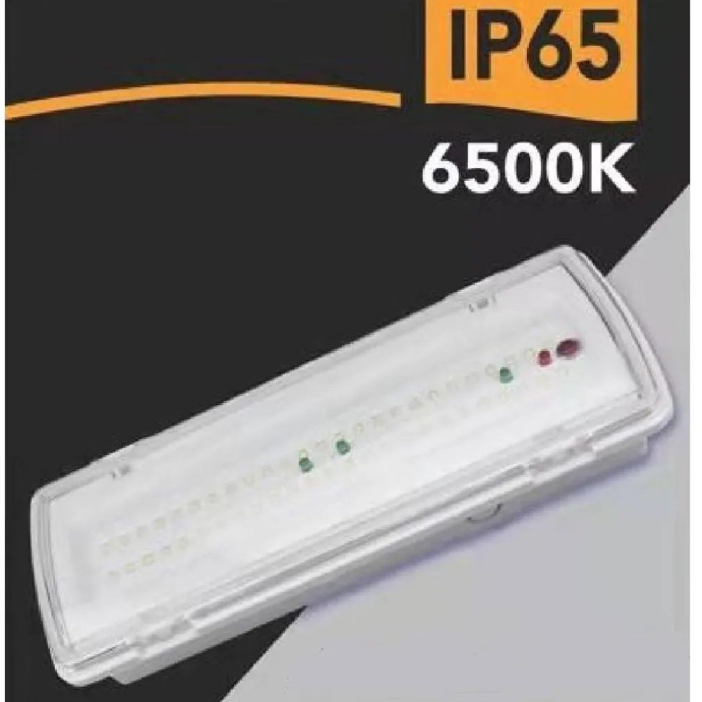 LAMPADA LED EMERGENZA ANTI BLACKOUT ESTERNO IP65 3.5W 400LM 3 ORE AUTONOMIA