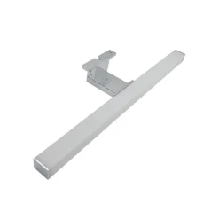 LAMPADA LED PER SPECCHIO BAGNO 6W LUCE 4000K IP44 ARGENTO DOPPIA ISTALLAZIONE 400PC-1-AN