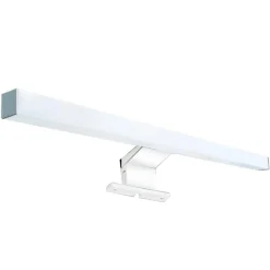 LAMPADA LED PER SPECCHIO BAGNO DOPPIA ISTALLAZIONE 9W LUCE 4000K IP44 ARGENTO 600PC-1-AN