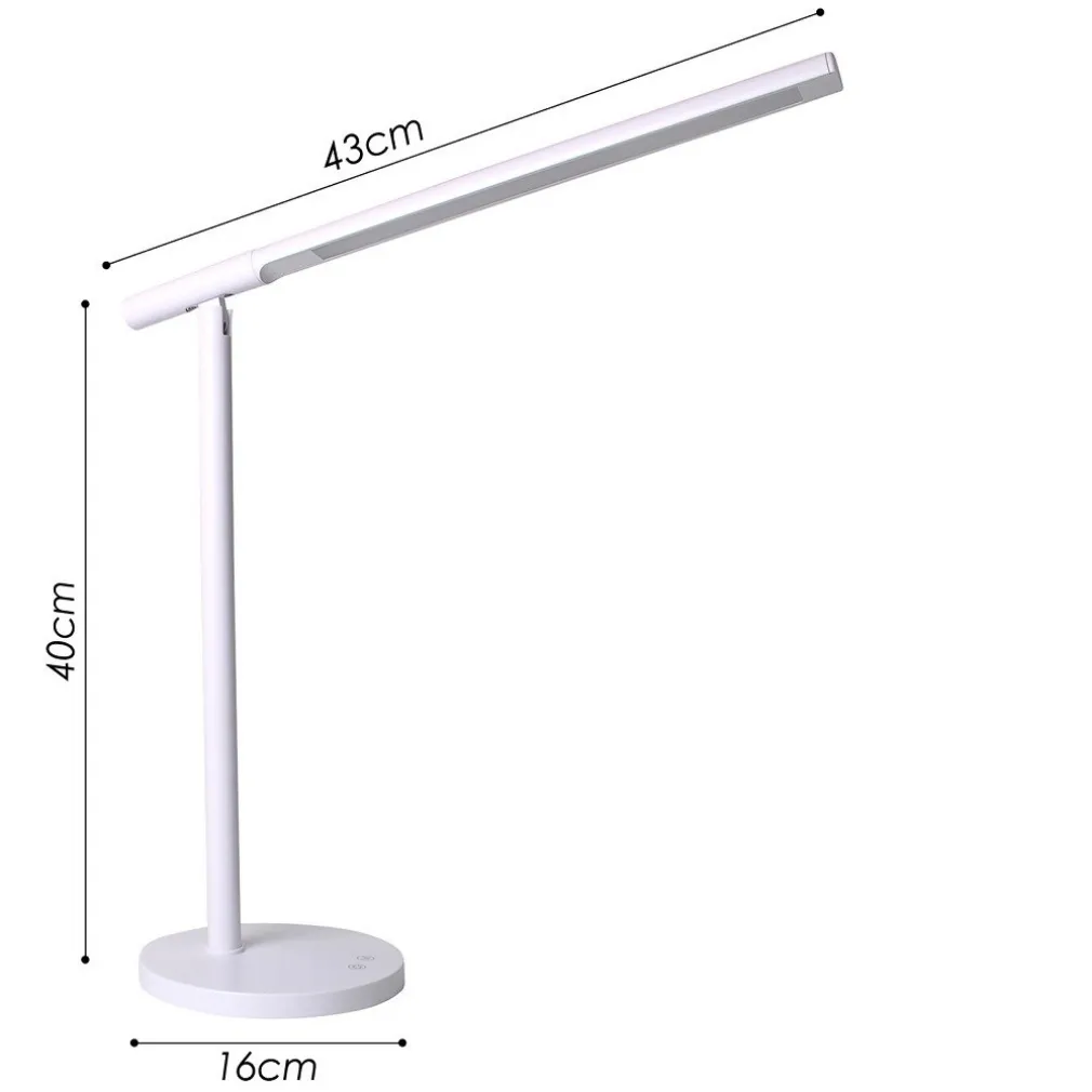 LAMPADA LED RICARICABILE TAVOLO SCRIVANIA ILLUMINAZIONE MULTIDIREZIONALE DT-2684
