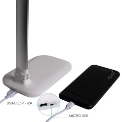 LAMPADA LED RICARICABILE DA TAVOLO SCRIVANIA TOUCH BRACCIO PIEGHEVOLE DT-2682