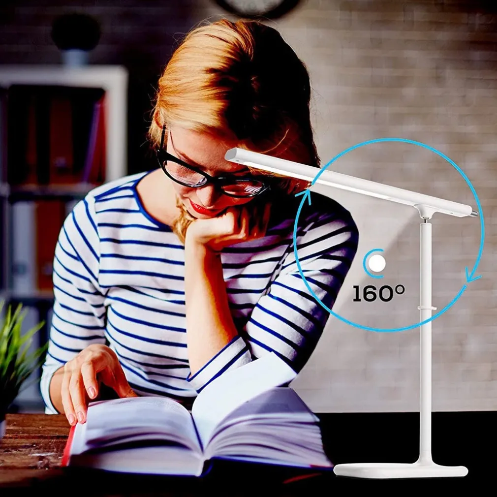 LAMPADA LED SCRIVANIA RICARICABILE USB DA TAVOLO TOUCH 3 MODALITA' LUCE XC-2685