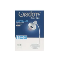 LAMPADA LED USB RICARICABILE INDUZIONE DA SCRIVANIA DIMMERABILE 2.5W 5V DT-2101