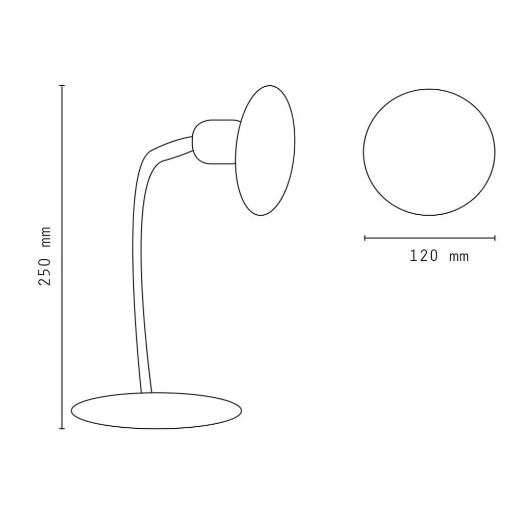 LAMPADA LED USB RICARICABILE INDUZIONE DA SCRIVANIA DIMMERABILE 2.5W 5V DT-2101