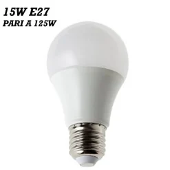 LAMPADA LED 15W ATTACCO E27 BIANCO CALDO BIANCO FREDDO GLOBO GLOBETTO