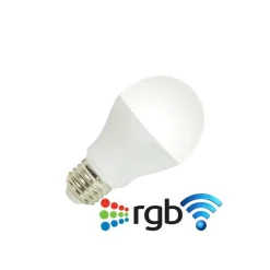 LAMPADA LED WIFI LUCE BIANCA RGB MULTICOLOR E27 TELECOMANDO RF MODULO SMARTPHONE
