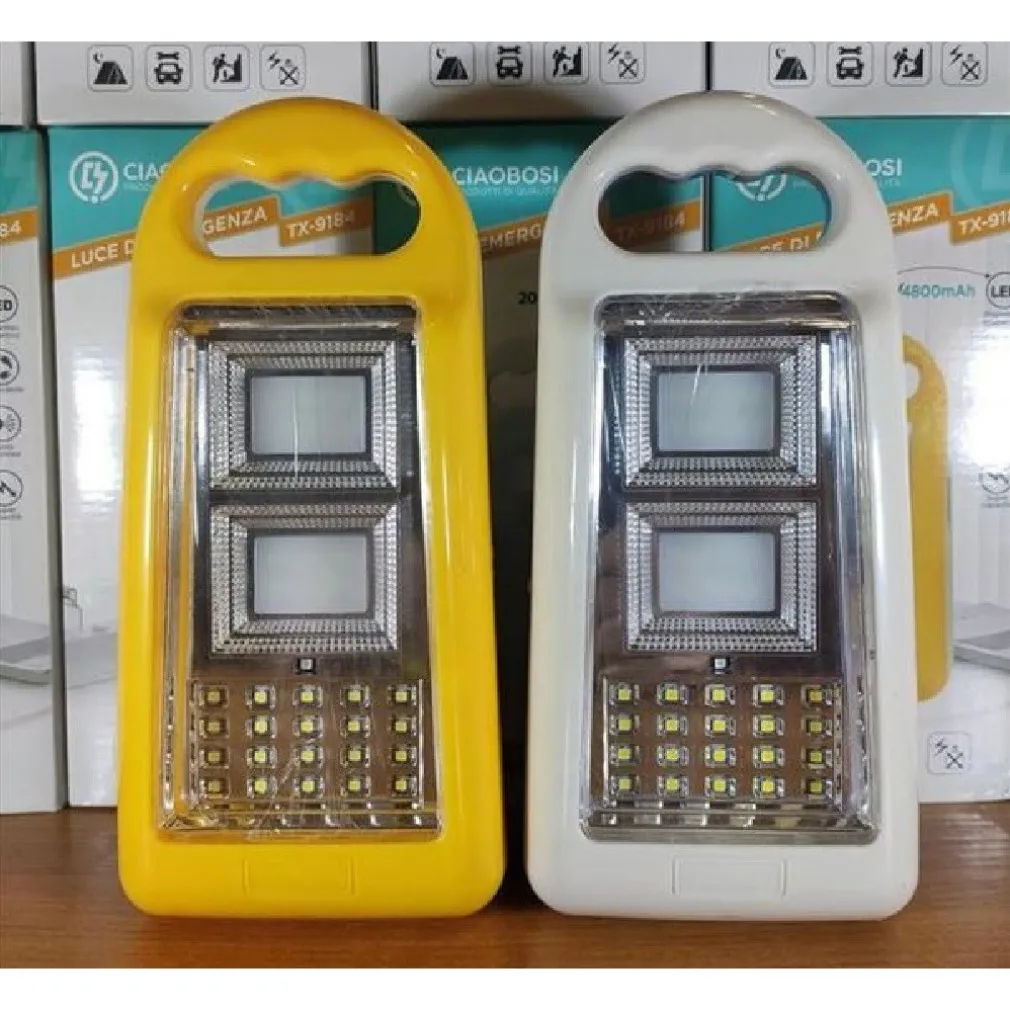 LAMPADA LUCE DI EMERGENZA RICARICABILE LED USB 5V 1A BATTERIA POWER BANK TX-9184