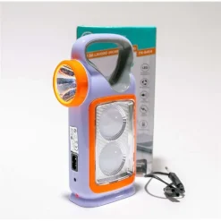 LAMPADA LUCE EMERGENZA BATTERIE RICARICABILE 1W TORCIA LED CARICA SOLARE TX-8414