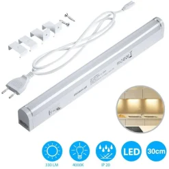 LAMPADA LUCE SOTTOPENSILE 30CM MOBILI CUCINA ARMADIO BARRA LED 330LM BIANCO