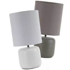 LAMPADA LUMETTO ABAT JOUR TAVOLO BASE CERAMICA MATT 18X35 CM VARI COLORI 752452