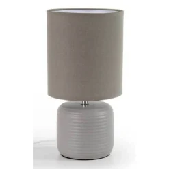LAMPADA LUMETTO ABAT JOUR TAVOLO BASE CERAMICA MATT 18X35 CM VARI COLORI 752452
