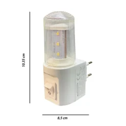 LAMPADA NOTTURNA LED LAMPADINA LUCE DA NOTTE 1 W LUCE BIANCA FREDDA 6500K XYD101