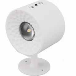 LAMPADA PARETE LED LUCE FRONTE RETRO RICARICA USB 3 COLORI LUCE ORIENTABILE BD01-3C