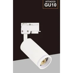 LAMPADA PORTAFARETTO CILINDRICO PER BINARIO MONOFASE ORIENTABILE ATTACCO GU10 194C