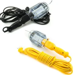 LAMPADA PORTATILE 12 LED DA LAVORO 5 MT CAVO GANCIO LAVOTO MECCANICO ELETTRAUTO