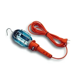 LAMPADA PORTATILE CON 10 MT DI CAVO GANCIO LAVORO VIAGGIO AUTO CAMPER ROULOTTE